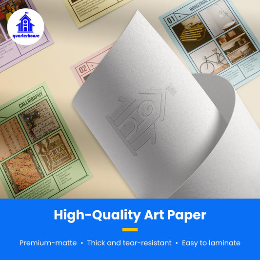 Quarterhouse Applied Arts Poster Set, Art Classroom Learning Materials for K-12 Students and Teachers, Set of 6, 12x18, Extra Durable