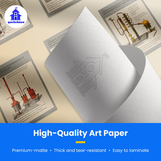 Quarterhouse Science Themed Décor Poster Set, Science Classroom Learning Materials for K-12 Students and Teachers, Set of 6, 12 x 18 Inches, Extra Durable