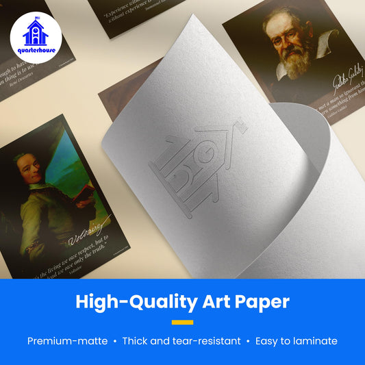 Quarterhouse Philosopher Quotes Poster Set, English - Language Arts Classroom Learning Materials for K-12 Students and Teachers, Set of 8, 12 x 18 Inches, Extra Durable