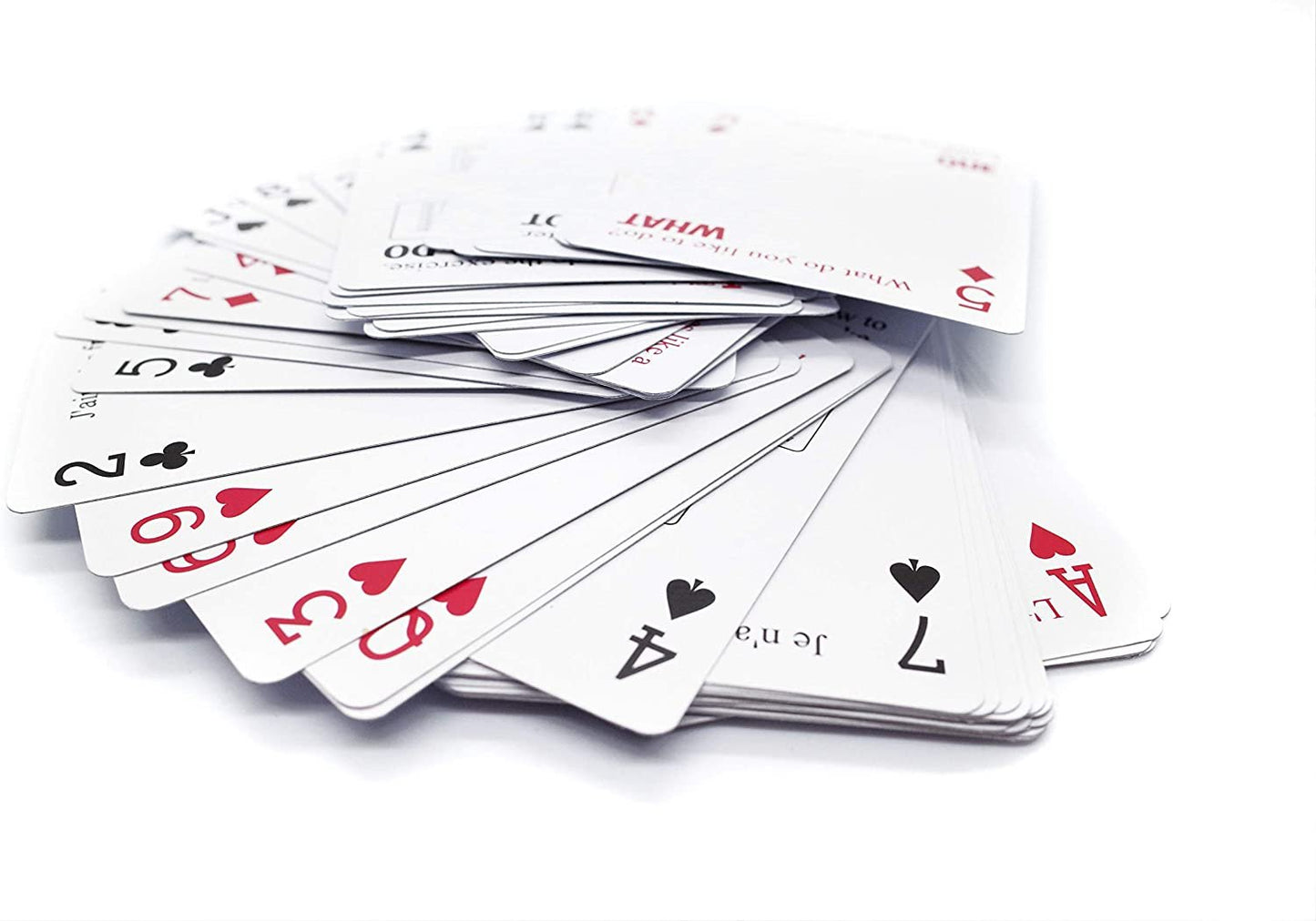 WorldDecks by Quarterhouse! Spanish and French - ESL Flash Cards for K-12 Students and Teachers, Set of 52, 2.5 x 3.5 Inches