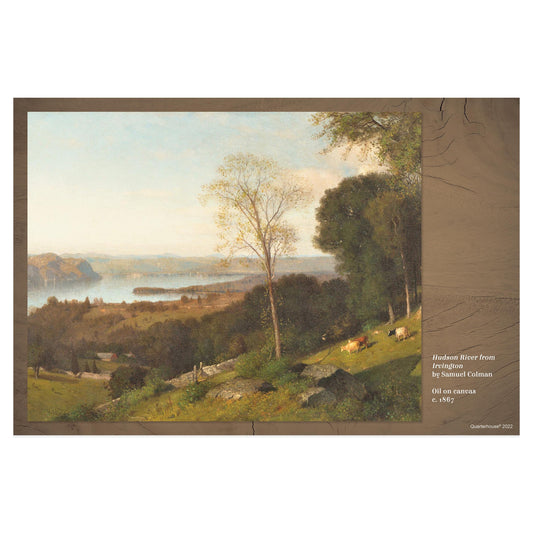 Quarterhouse 'Hudson River from Irvington' Hudson School Poster, Art Classroom Materials for Teachers