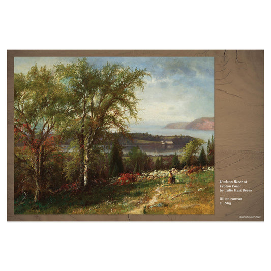 Quarterhouse 'Hudson River at Croton Point' Hudson School Poster, Art Classroom Materials for Teachers