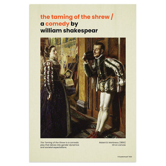 Quarterhouse The Taming of the Shrew Poster, English-Language Arts Classroom Materials for Teachers