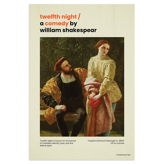 Quarterhouse Twelfth Night Poster, English-Language Arts Classroom Materials for Teachers