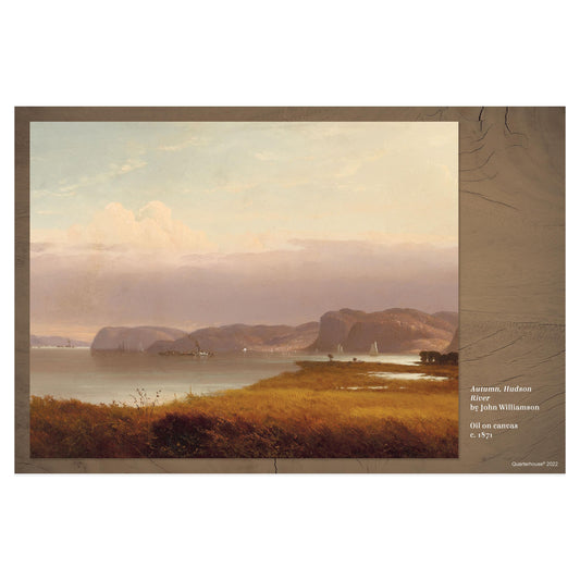 Quarterhouse 'Autumn, Hudson River' Hudson School Poster, Art Classroom Materials for Teachers