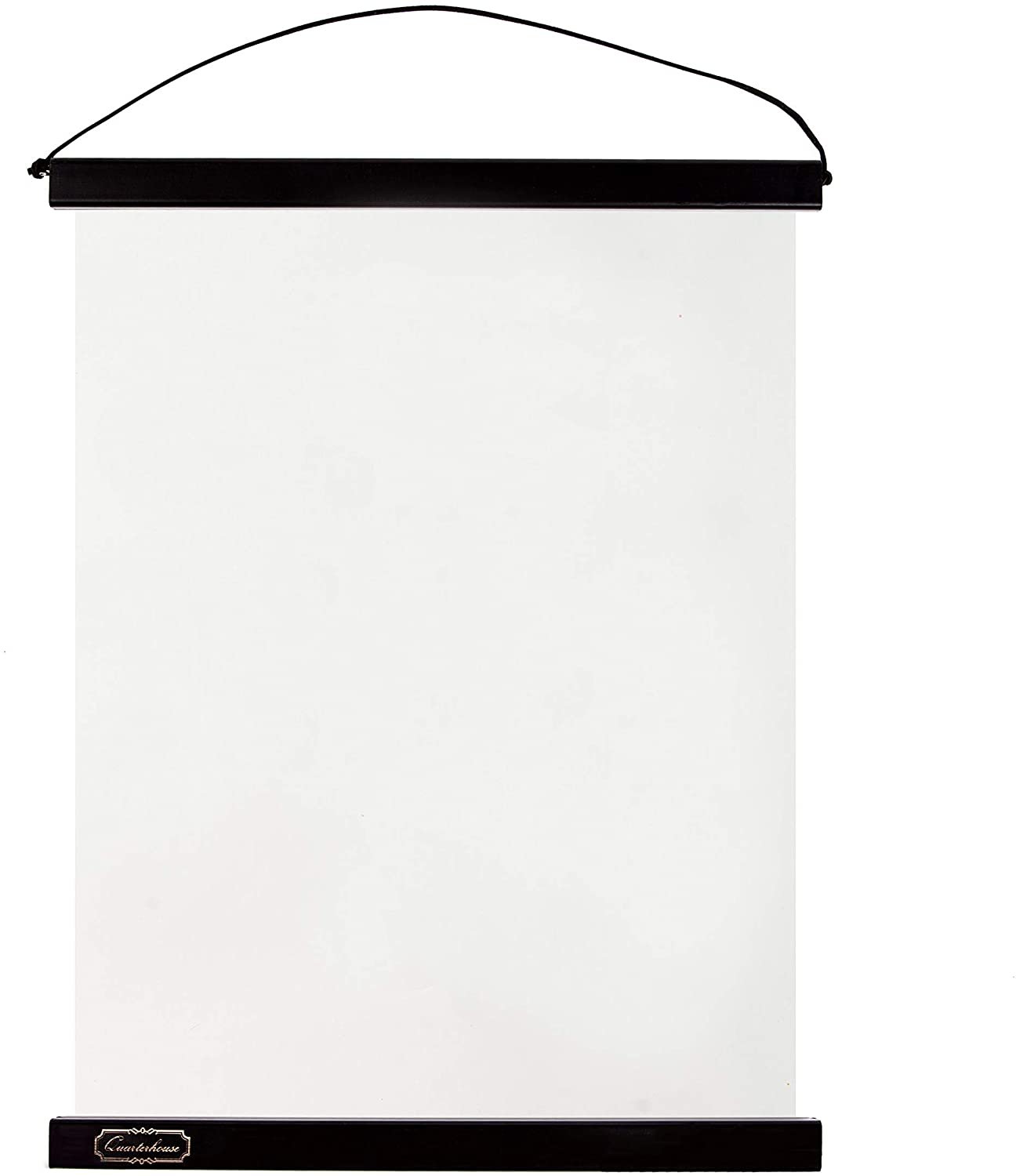 Quarterhouse Magnetic Wood Frames - Dark, Natural, Black, and White (Teak and Pine Wood), 12 Inches Wide