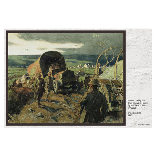 Quarterhouse WWI, 'On the Trail of the Hun - St. Mihiel Drive' Poster, Social Studies Classroom Materials for Teachers