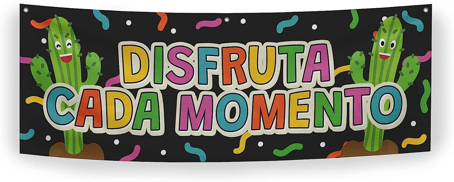Quarterhouse Spanish Motivational (A) Banner Set, Spanish - ESL Classroom Learning Materials for K-12 Students and Teachers, Set of 3, 39 x 13.5 Inches, Extra Durable