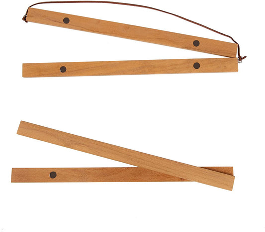 Quarterhouse Magnetic Wood Frames - Dark, Natural, Black, and White (Teak and Pine Wood), 12 Inches Wide