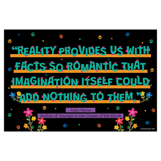 Quarterhouse Author Quotables - Agatha Christie Motivational Poster, English-Language Arts Classroom Materials for Teachers