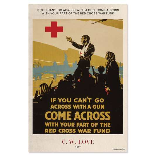Quarterhouse WWI, 'Red Cross Poster' Poster, Social Studies Classroom Materials for Teachers