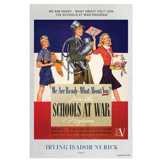 Quarterhouse WWII, 'We Are Ready. What About You?' Poster, Social Studies Classroom Materials for Teachers