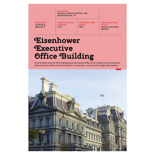 Quarterhouse Eisenhower Executive Office Building Poster, Social Studies Classroom Materials for Teachers