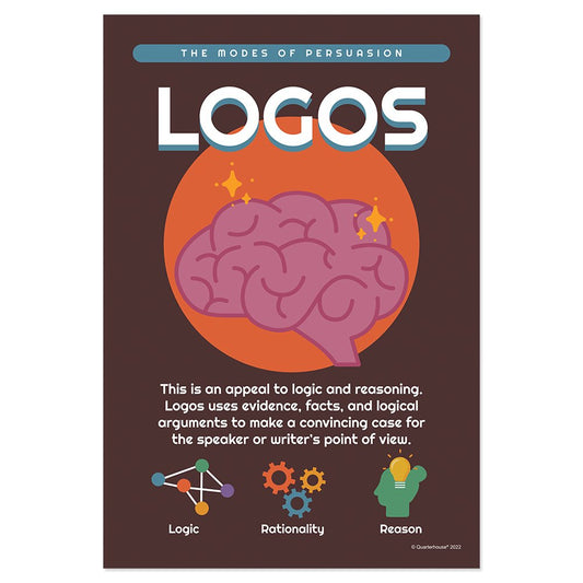 Quarterhouse Logos Poster, English-Language Arts Classroom Materials for Teachers