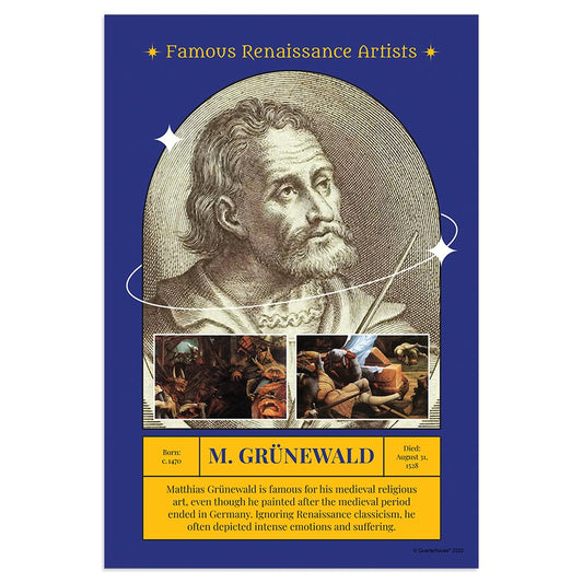 Quarterhouse Matthias Grünewald Poster, Art History Classroom Materials for Teachers