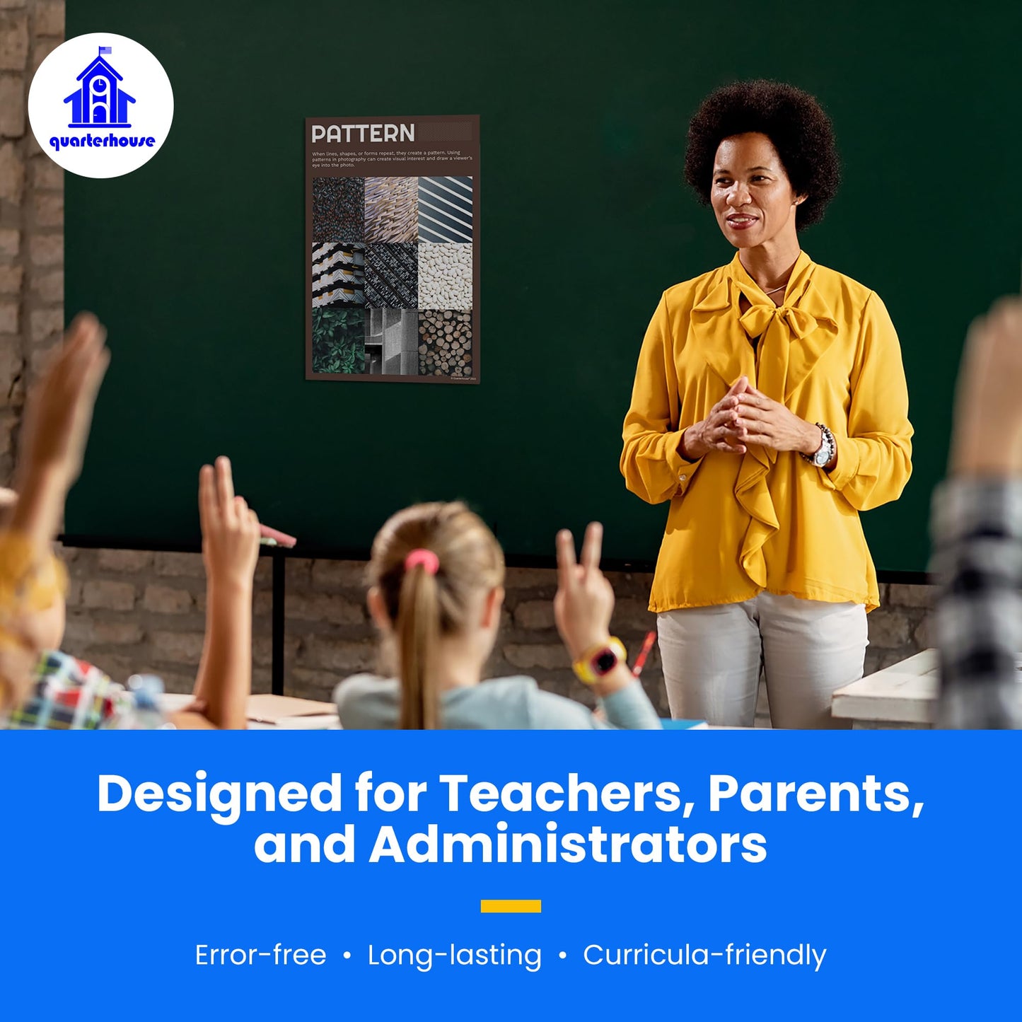 Quarterhouse Elements of Photography Poster Set, Art Classroom Learning Materials for K-12 Students and Teachers, Set of 7, 12 x 18 Inches, Extra Durable