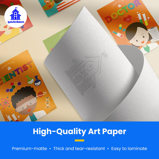 Quarterhouse My Future Goals Poster Set, Primary Classroom Learning Materials for K-12 Students and Teachers, Set of 8, 12 x 18 Inches, Extra Durable