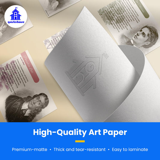 Quarterhouse Inspirational Poems Poster Set, English - Language Arts Classroom Learning Materials for K-12 Students and Teachers, Set of 8, 12 x 18 Inches, Extra Durable