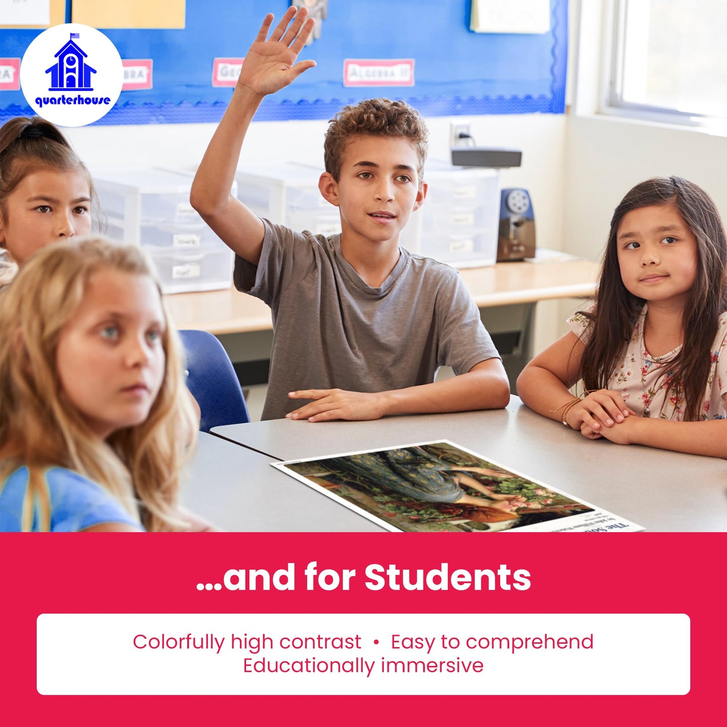 Quarterhouse Romanticism Paintings Poster Set, Art and Art History Classroom Learning Materials for K-12 Students and Teachers, Set of 8, 12 x 18 Inches, Extra Durable