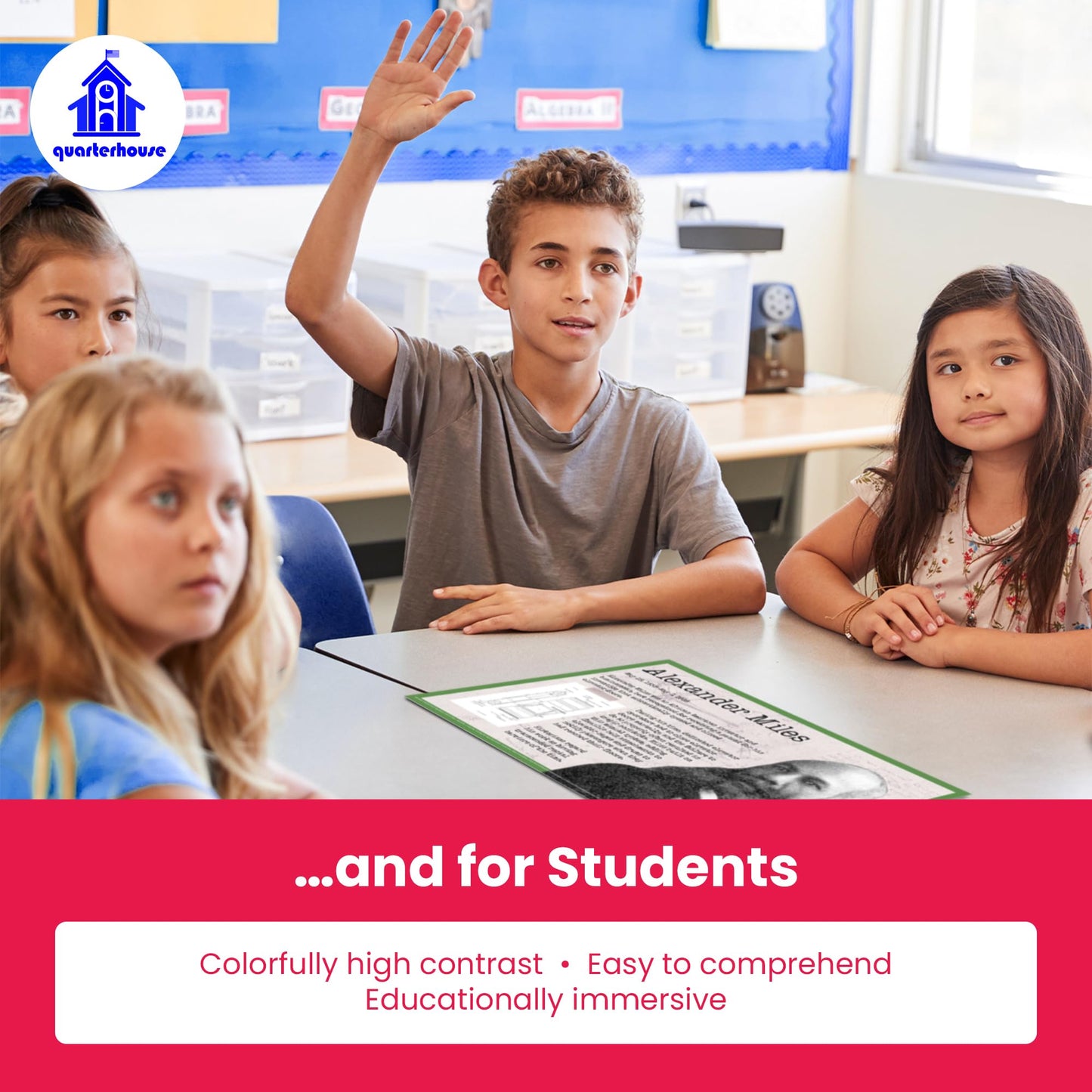 Quarterhouse Black Inventors Poster Set, STEM and History Classroom Learning Materials for K-12 Students and Teachers, Set of 7, 12 x 18 Inches, Extra Durable