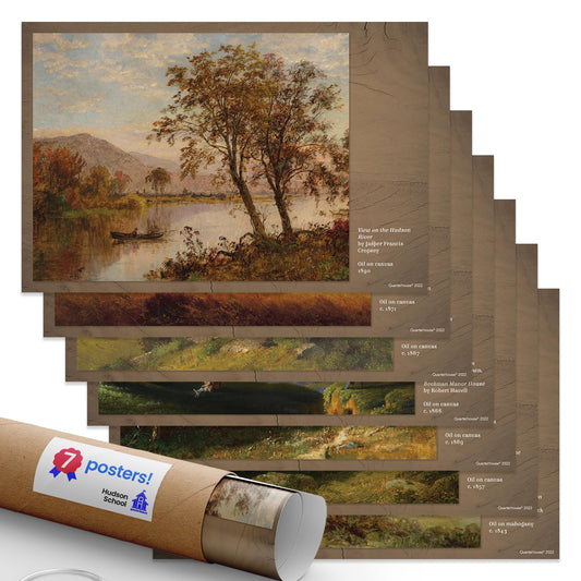 Quarterhouse Hudson School Poster Set, Art Classroom Learning Materials for K-12 Students and Teachers, Set of 7, 12 x 18 Inches, Extra Durable