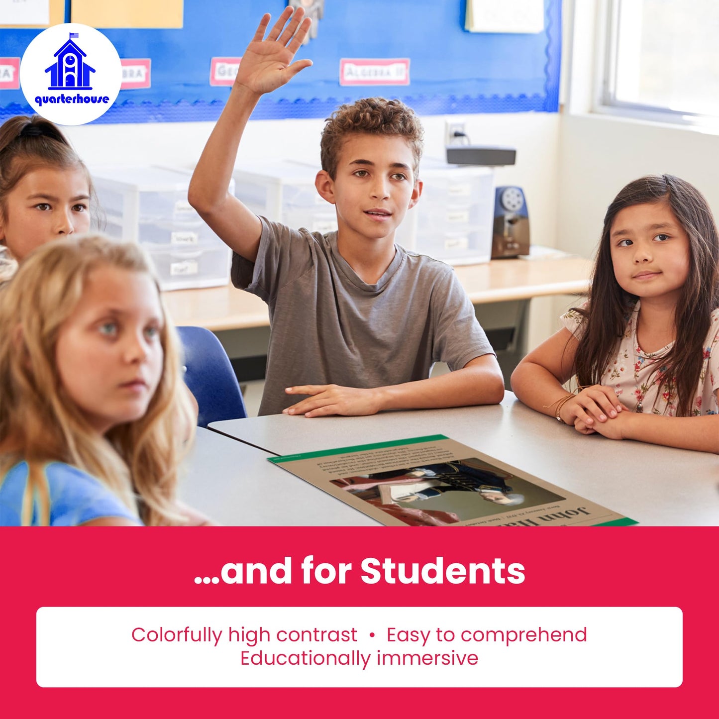 Quarterhouse Revolutionary Americans Poster Set, Social Studies Classroom Learning Materials for K-12 Students and Teachers, Set of 8, 12 x 18 Inches, Extra Durable