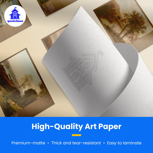 Quarterhouse Hudson School Poster Set, Art Classroom Learning Materials for K-12 Students and Teachers, Set of 7, 12 x 18 Inches, Extra Durable