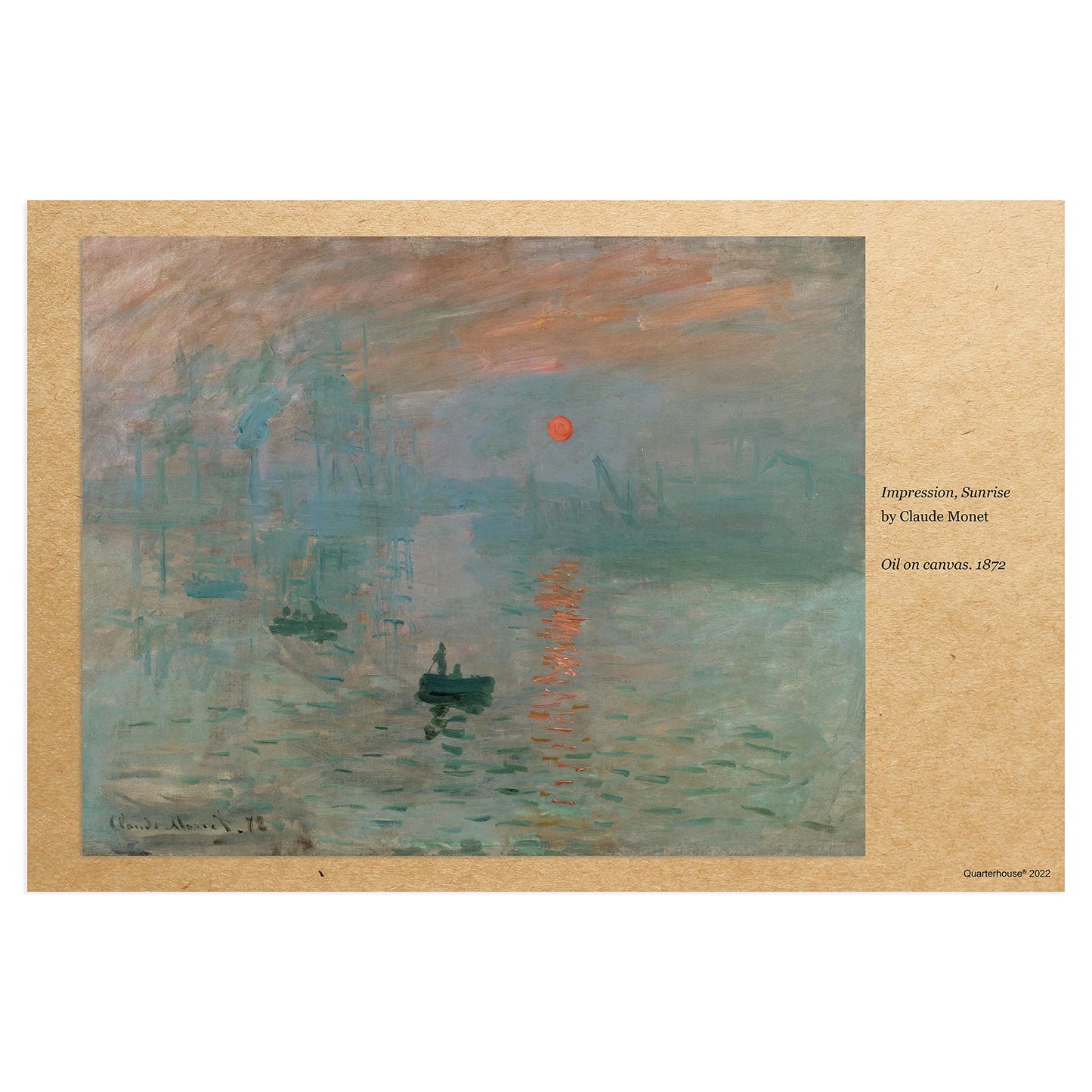 Quarterhouse Famous Paintings in History Poster Set, Art Classroom Learning Materials for K-12 Students and Teachers, Set of 9, 12 x 18 Inches, Extra Durable