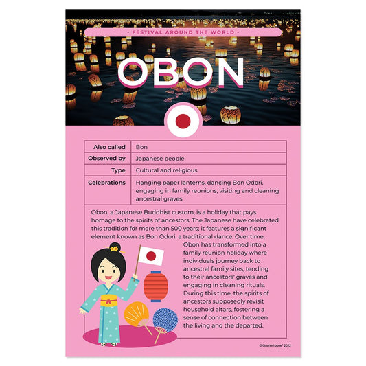 Quarterhouse Obon Poster, Social Studies Classroom Materials for Teachers