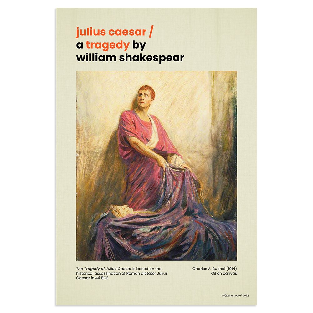 Quarterhouse Julius Caesar Poster, English-Language Arts Classroom Materials for Teachers