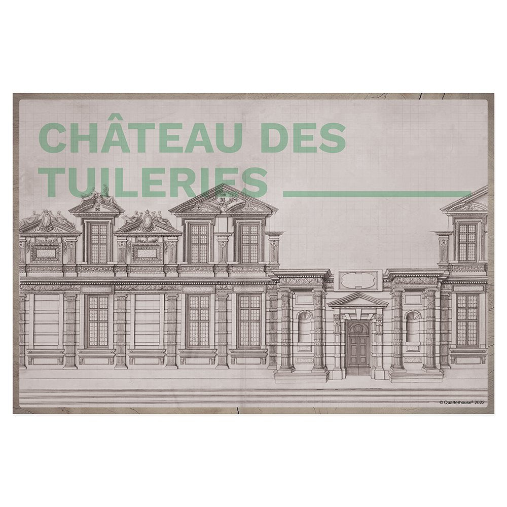 Quarterhouse Château des Tuileries Poster, Art History Classroom Materials for Teachers