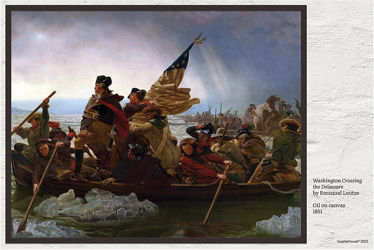 Quarterhouse American War Paintings Poster Set, Social Studies Classroom Learning Materials for K-12 Students and Teachers, Set of 10, 12 x 18 Inches, Extra Durable