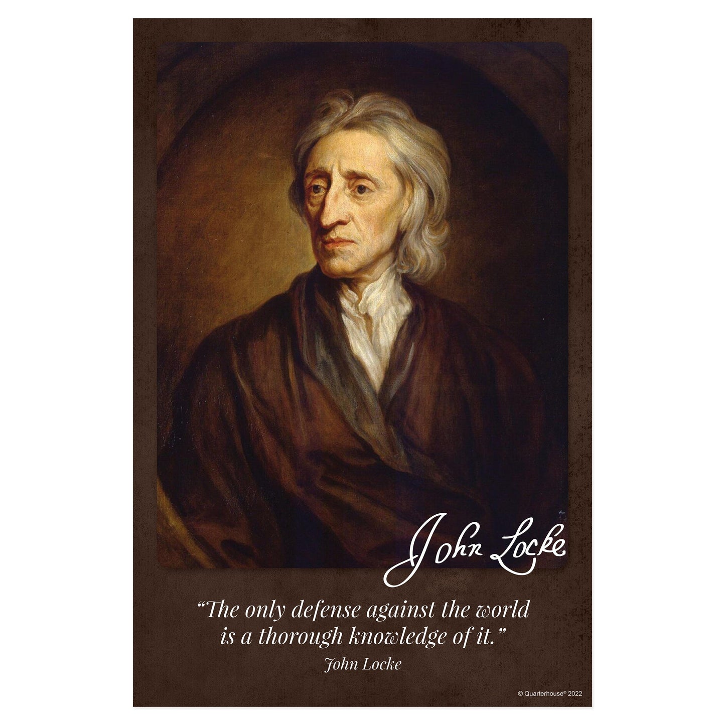 Quarterhouse Philosopher Quotables - John Locke Poster, English-Language Arts Classroom Materials for Teachers