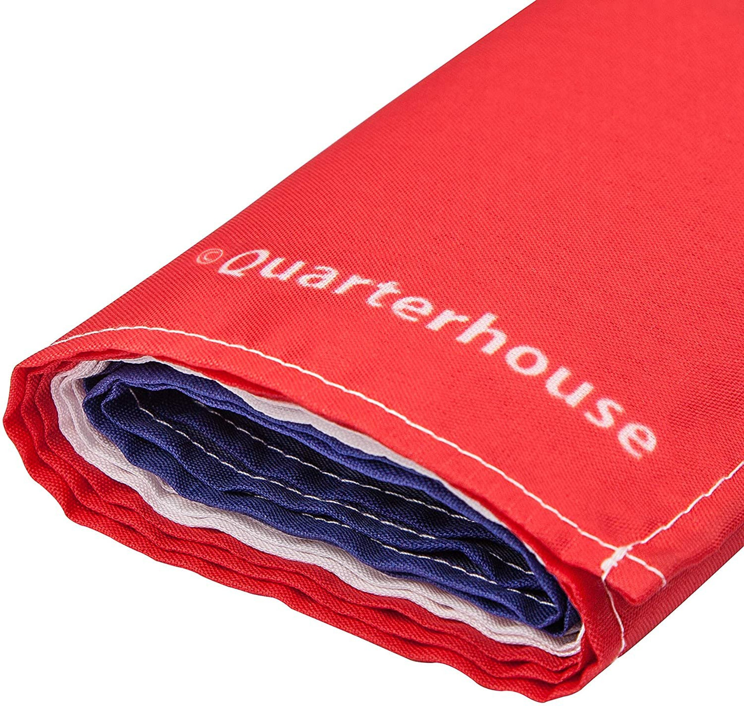 Quarterhouse French Welcome Banner for French Classrooms, Restaurants, Bilingual Businesses, Special Events - Flag of France (Blue, White & Red) Background - Polyester, 60 x 10 Inches