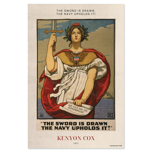 Quarterhouse WWI, 'The Sword Is Drawn' Poster, Social Studies Classroom Materials for Teachers