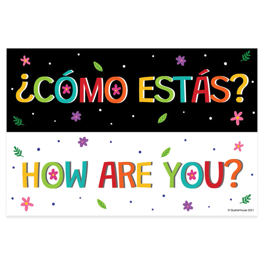 Quarterhouse Spanish Phrases - '¿Cómo estás?' Poster, Spanish and ESL Classroom Materials for Teachers