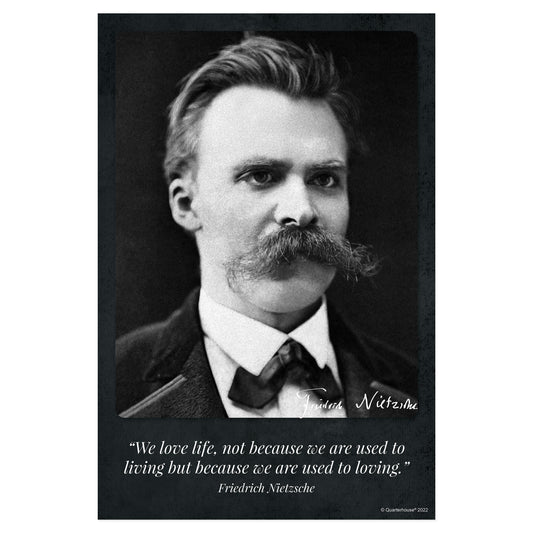 Quarterhouse Philosopher Quotables - Friedrich Nietzsche Poster, English-Language Arts Classroom Materials for Teachers