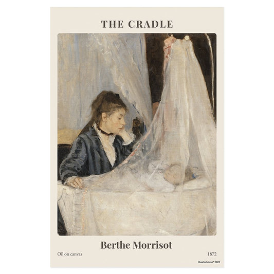 Quarterhouse 'The Cradle' Impressionist Painting Poster, Art Classroom Materials for Teachers