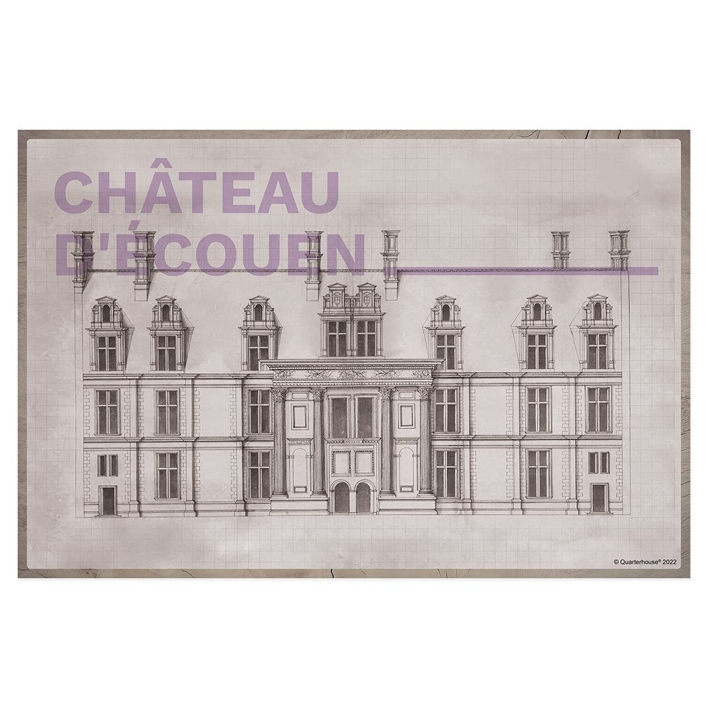 Quarterhouse Château d'Écouen Poster, Art History Classroom Materials for Teachers