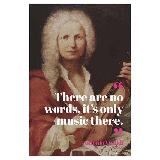 Quarterhouse Antonio Vivaldi Motivational Poster, Music Classroom Materials for Teachers
