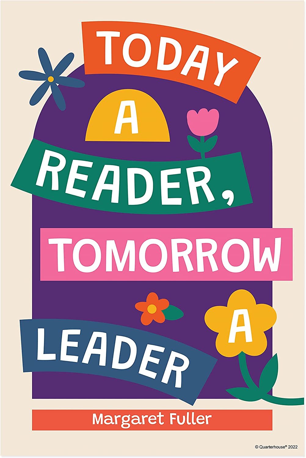 Quarterhouse Reading is Fun Poster Set, English - Language Arts Classroom Learning Materials for K-12 Students and Teachers, Set of 6, 12 x 18 Inches, Extra Durable