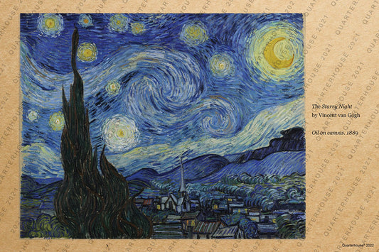 Quarterhouse 'The Starry Night' Poster, Art History Classroom Materials for Teachers