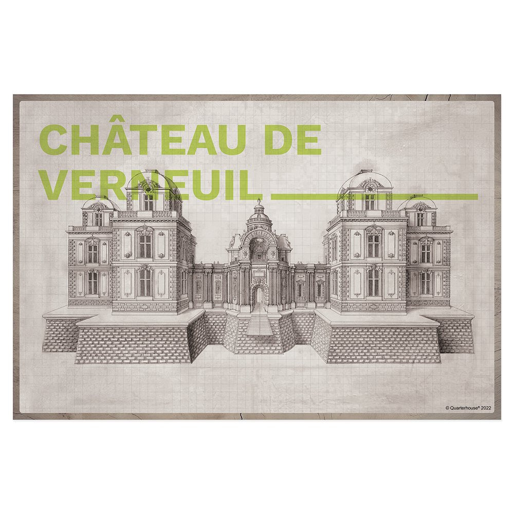 Quarterhouse Château de Verneuil Poster, Art History Classroom Materials for Teachers