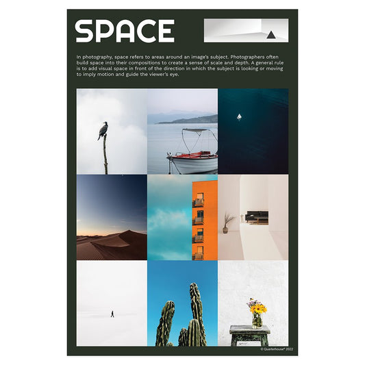 Quarterhouse Elements of Photography - Space Poster, Art Classroom Materials for Teachers