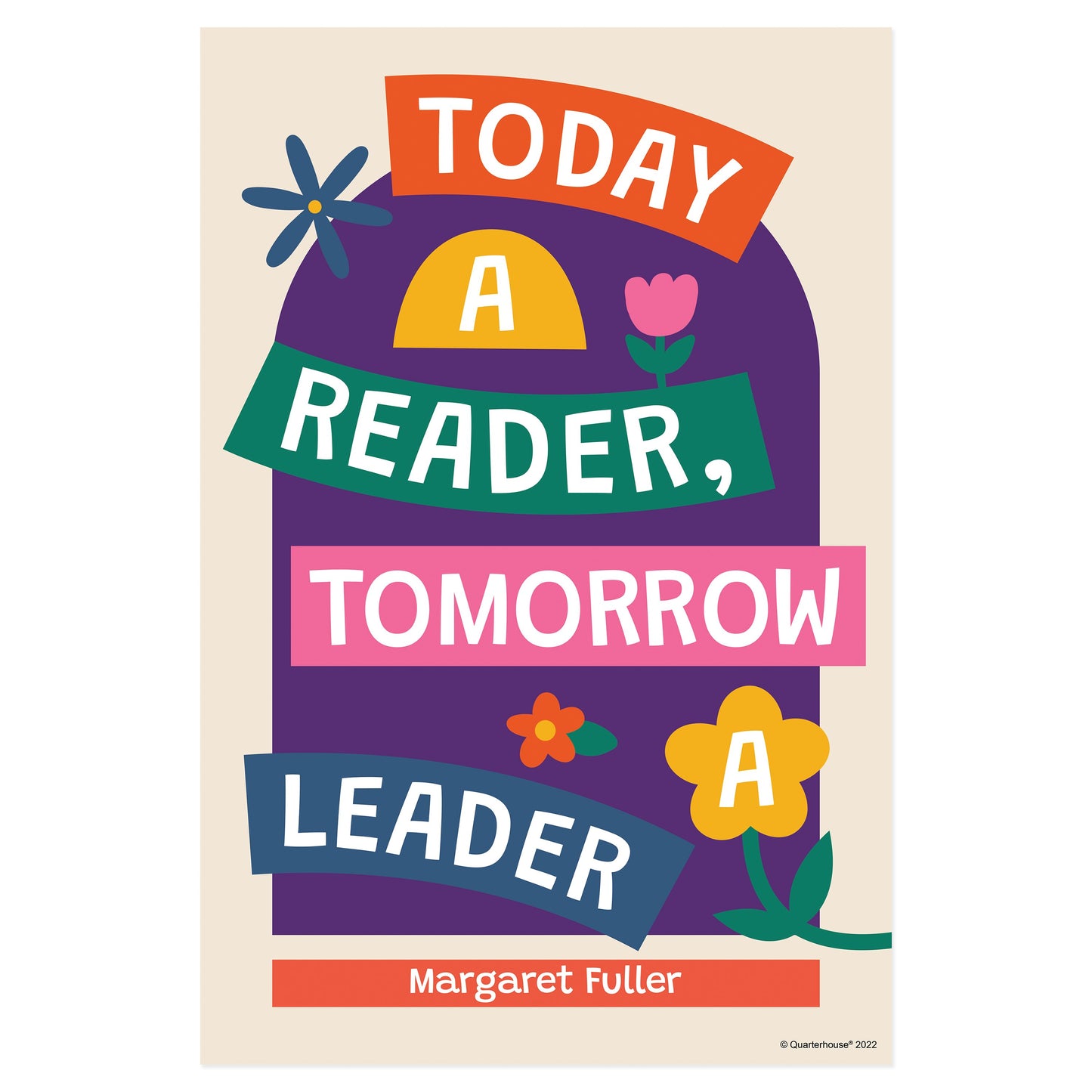 Quarterhouse Reading is Fun Quotes - Margaret Fuller Poster, English-Language Arts Classroom Materials for Teachers