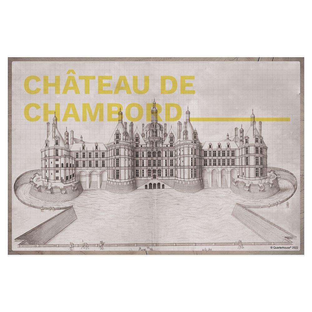 Quarterhouse Château de Chambord Poster, Art History Classroom Materials for Teachers