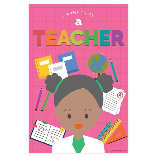 Quarterhouse Career as a Teacher Poster, Elementary Classroom Materials for Teachers