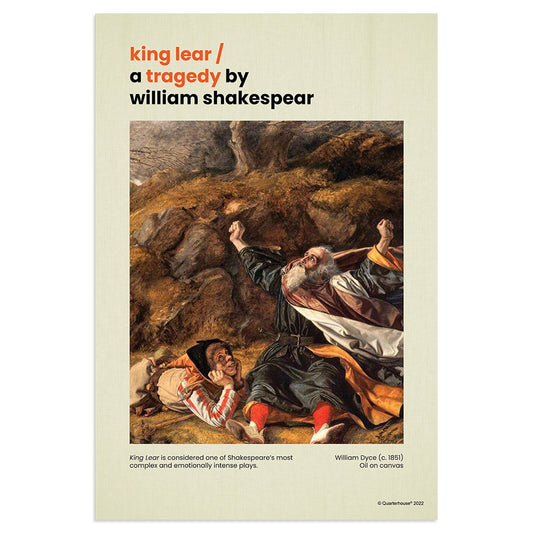 Quarterhouse King Lear Poster, English-Language Arts Classroom Materials for Teachers