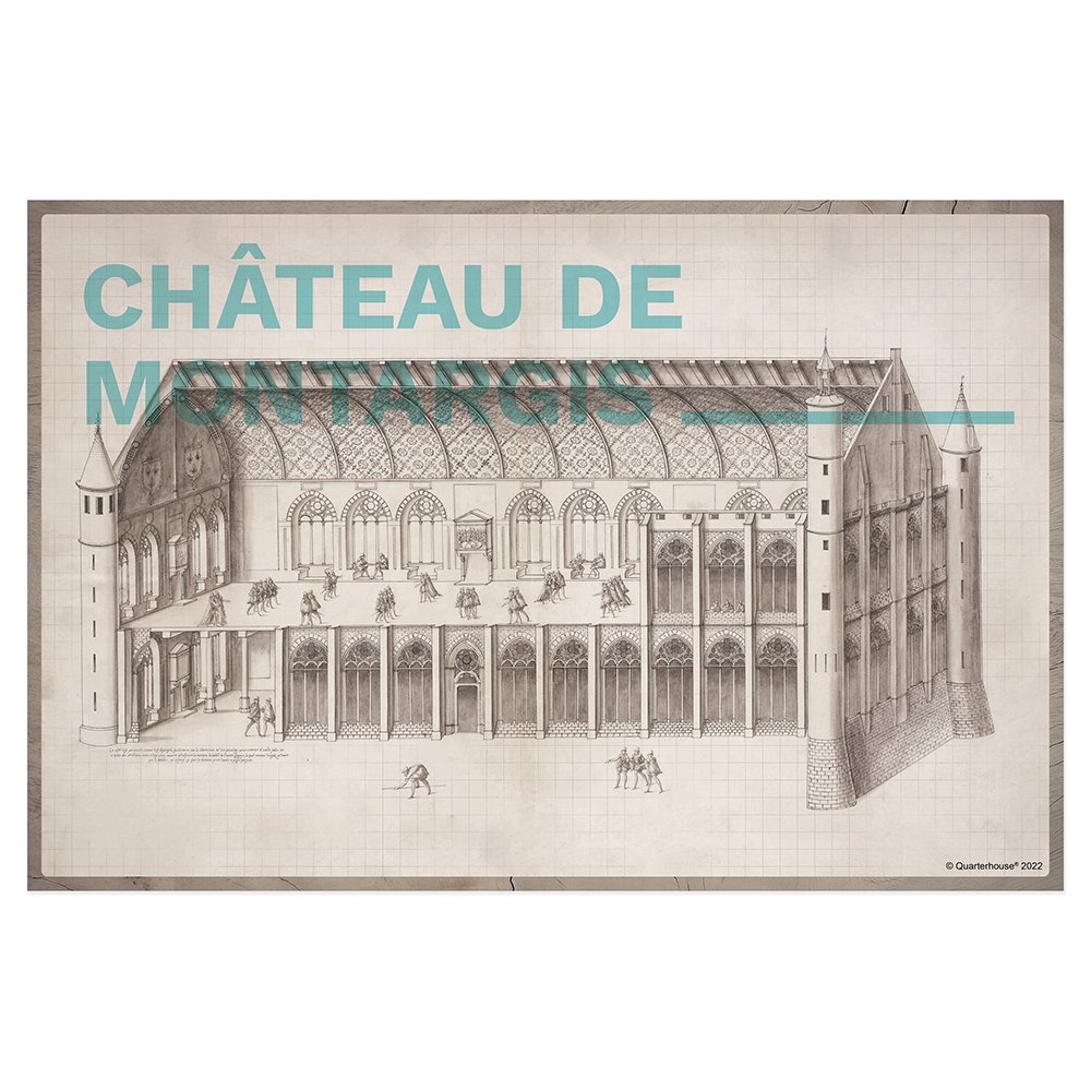 Quarterhouse Château de Montargis Poster, Art History Classroom Materials for Teachers