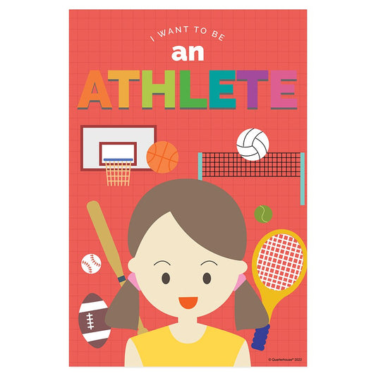 Quarterhouse Career as an Athlete Poster, Elementary Classroom Materials for Teachers